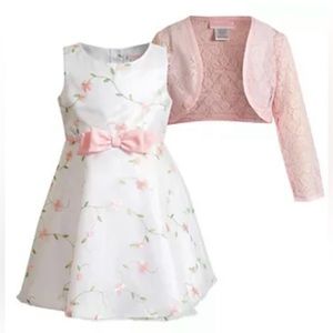 NWT Youngland Girl’s Fancy Dress with Shrug